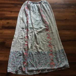 Floral maxi skirt